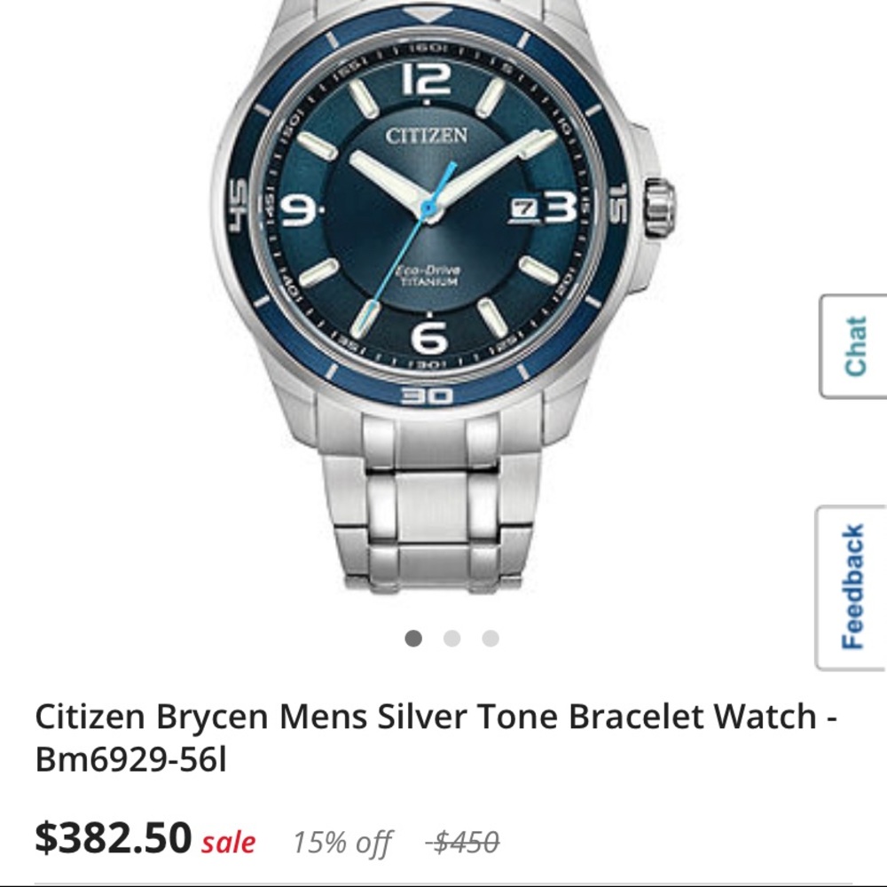 Citizen Eco-Drive Brycen titanium watch BM6929-56L